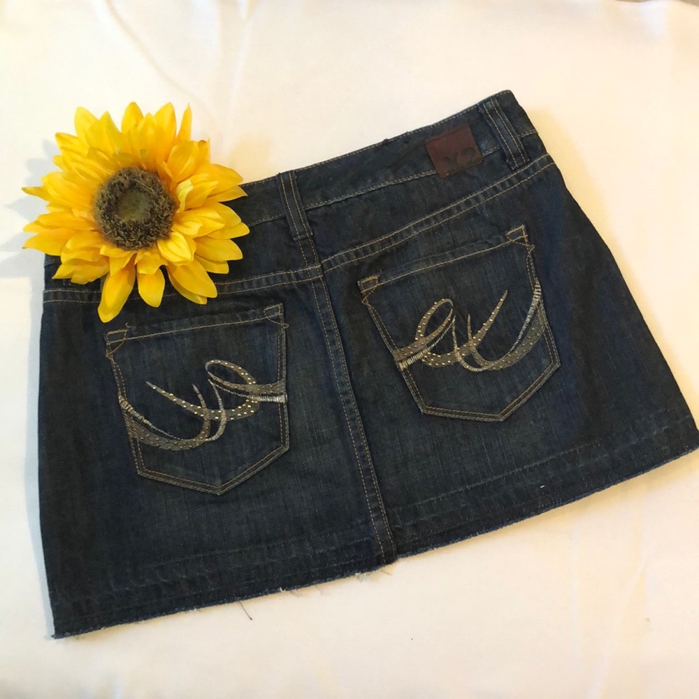 Express denim mini skirt